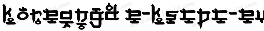 KoreanGD E-KSCpc-EUC-H字体转换